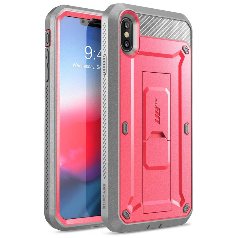 SUPCASE For iPhone Xs Max Case 6.5 inch UB Pro Full-Body Rugged Holster Case with Built-in Screen Protector &amp; Kickstand