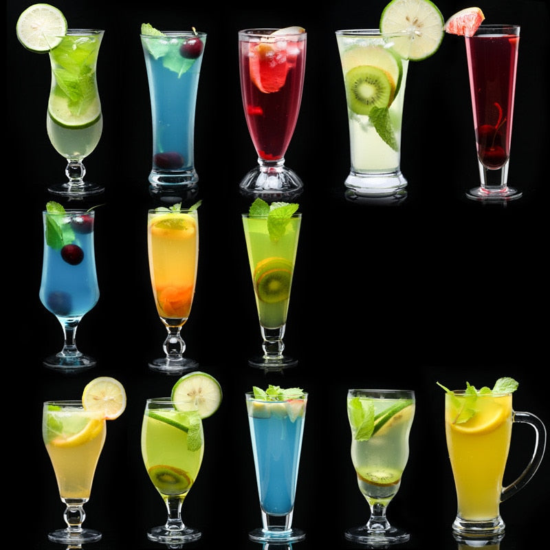 Creative Coctail Cocktail Glass Cup Juice Glass barware Cup Summer Sand Ice Cream cup Drinkware Beer Milk-shake Fruit Tea glass