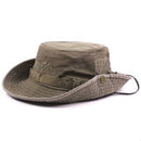XdanqinX Erwachsene Herren Cap Sommer Mesh Atmungsaktiv Retro 100% Baumwolle Eimer Hut Panama Dschungel Angeln Hüte Neuheit Dad's Beach Cap