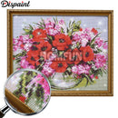 Dispaint Full Square/Round Drill 5D DIY Diamond Painting "Green car" Stickerei Cross Stitch 3D Home Decor A11511