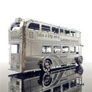 MMZ MODEL Nanyuan 3D-Modellbausätze aus Metall London Bus Car Assemble Model Puzzle I22207 2 Blätter DIY 3D-Laserschnitt-Puzzle-Spielzeug