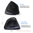 Lefon Vertical Wireless Mouse Game Wiederaufladbare Ergonomische Maus RGB Optische USB-Mäuse Für Windows Mac 2400 DPI 2.4G Für PUBG LOL
