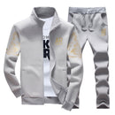 Herbst Trainingsanzug Männer 2021 Sportbekleidung Mode Herren Set Zwei Stücke Reißverschluss Warme Sweatshirt Jacke + Jogginghose Moleton Masculino Sets