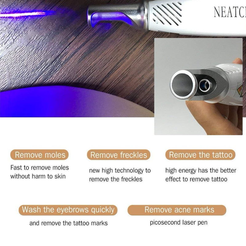 Schönheit Stern Pikosekunden-Laser-Stift-Pigment entfernen Tattoo-Narbe Mole Freckle Removal Dark Spot Remover-Maschine Laser-Pikosekunden-Stift
