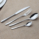 Cozy Zone Dinnerware Set Stainless Steel Tableware Luxury Cutlery Set Vintage Quality 24Pcs Knife Fork Dining Dinner Set Western