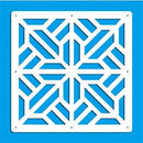 12-teilige 29 x 29 cm hängende Paravents Wohnzimmer Teile von Paneelen Trennwand Kunst DIY Dekoration weißes Holz Kunststoffgarn