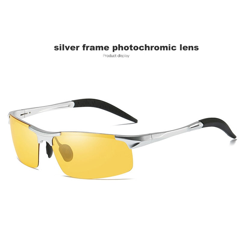 Aluminum Magnesium Photochromic Sunglasses Polarized Night Vision Glasses Men Oculos Driver Yellow Driving Glasses gafas de sol