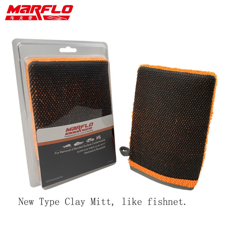 Magic Clay Bar Mitt Car Washing Glove Car Clay Cloth Surface Cleansing Towel Auto Care Cleaning Marflo Car Detailing Tools