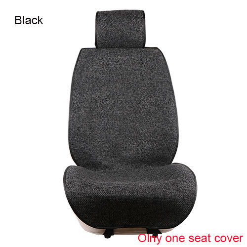 Fundas de asiento delantero de coche de diseño delgado/Funda de cojín de asiento de lino Universal, protección, accesorios interiores para asiento de coche