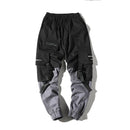 Hip Hop Joggers Men Korean Style Streetwear Techwear Pants Men Modis Casual Cargo Pants Fashion Spliced Black Kpop Trousers