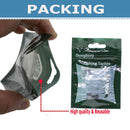 50 PCS Round Rig Rings Matt Black 3.1mm 3.7mm Non Reflective Carp Fishing Terminal Tackle Karpfenangeln Rig Making Material