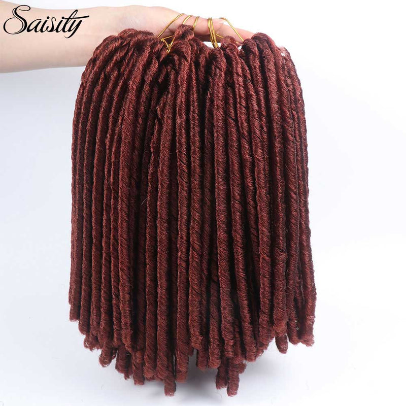 Saisity 14'' faux locs Häkelhaar weiche und leichte Dreadlocks Häkelzöpfe synthetische Häkelhaarverlängerungen 15 Strähnen/Packung