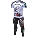 Traje deportivo de compresión para hombre, secado rápido, transpiración, entrenamiento físico, Kit MMA, rashguard, ropa deportiva para hombre, ropa para correr y correr