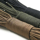 31 m Paracord 550 Fallschirmschnur 100 Fuß 4 mm Paracord-Seilbündel Lanyard-Seil Paracord Black Camping Equipment Survival Kit