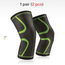 2 Pcs Elastic Knee Pads Nylon Sports Kneepad Fitness Protective Gear Patella Brace Support Running Basketball Volleyball