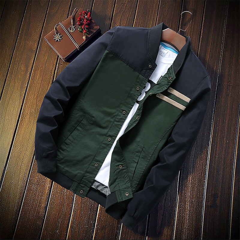 Mountainskin 4XL, nuevas chaquetas para hombre, abrigos militares de otoño para hombre, chaquetas informales ajustadas a la moda, prendas de vestir exteriores para hombre, uniforme de béisbol SA461