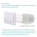 Tuya smart WiFi switch module turn your old switch into smart , compatible with alexa , google home ,IFTTT , timer switch module