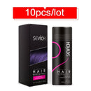 10 teile/los 25g Sevich Haar Gebäudefasern Styling Farbe Pulver Verlängerung Keratin Ausdünnung Haar Dicken Verlust Spray Behandlung