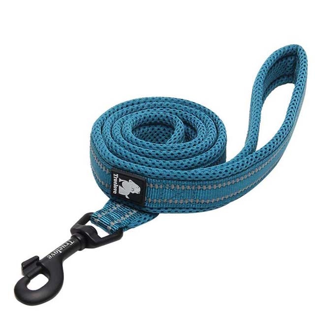 Truelove Soft Padded Mesh Dog Leash 3M Reflective Nylon Dog Leads Dog Pet Leash 11 Color 110cm Length Walking Training