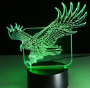 Touch Fernbedienung Flugzeug 3D Licht LED Tischlampe Optische Täuschung Birne Nachtlicht 7 Farben Ändernde Stimmungslampe USB Lampe