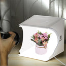 Mini Folding Photography Studio Soft Box Lightbox Softbox Background Kit Photo Studio Light box 2 LED Panels for DSLR Camera