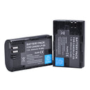 2X 2650mAh LP E6 LPE6 LP-E6 E6N Akku + LED Dual Ladegerät für Canon EOS 5DS R 5D Mark II 5D Mark III 6D 7D 70D 80D Kamera