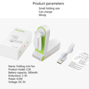 USB-Mini-Faltventilator, elektrisch, tragbar, kleiner Luftkühler, Originalität, elektrische Haushaltsgeräte, Desktop-Ventilado