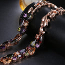 Emmaya Mona Lisa Hochzeitsanhänger, lange Kette mit AAA-Zirkonia, modisches Halsband, Statement-Halskette für Damen