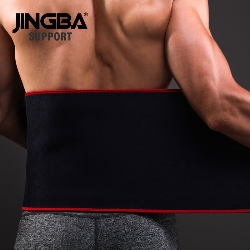 JINGBA SUPPORT New Back waist support sweat belt waist trainer waist trimmer musculation abdominale fitness belt Sports Safety