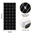 Dokio 18V 100W starres Solarpanel China 18V monokristallines Silikon Wasserdichtes Solarpanel Charge 12V