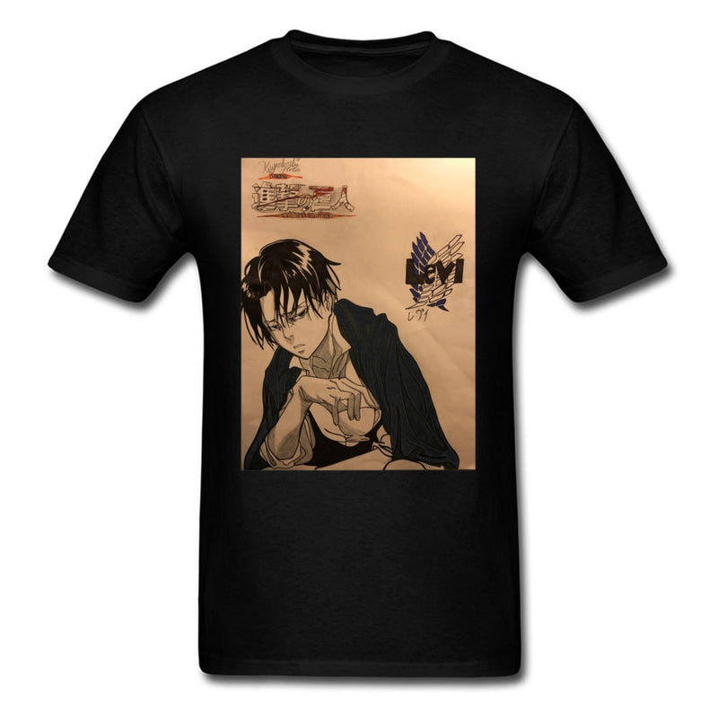 Captain T-Shirt Männer Survey Corps T-Shirt Angriff auf Titan T-Shirt Nagelneu Japan Anime Print Tops Baumwolle Großhandel T-Shirts XXXL