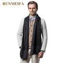 2018 Neues Design Karierter Schal für Männer 180x30cm Kaschmirschal Verdicken Sie den warmen Schal des Winters Schals für Papa und Freund Geschenke Lager