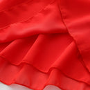 2023 Casual Cute 2 3-4 6 8 10 Jahre Einfarbig Schleife Blume Ärmelloses T-Shirt + Shorts 2-teiliges Baby-Kind-Mädchen-Sommer-Kleidungsset