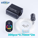 16W RGB Fiber Optic Star Light Ceiling Kit LED Lights Engine RF Touch Control 2m 3m 4m Optical Fiber Cable