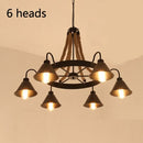 American Chandelier Rural Loft Iron Retro Industrial Wind Restaurant Bar Bekleidungsgeschäft Hot Pot Internet Cafe Boat Chandelier