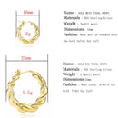 Slovecabin 925 Sterling Silver Luxury Hoop Piercing Boucle Doreille Femme Gold Round Circle Fashion Earrings for Women Jewerly