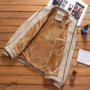 DIMUSI Herbst Herren Bomberjacken Casual Male Outwear Fleece Dicke Warme Windjacke Herren Militär Baseball Mäntel Kleidung