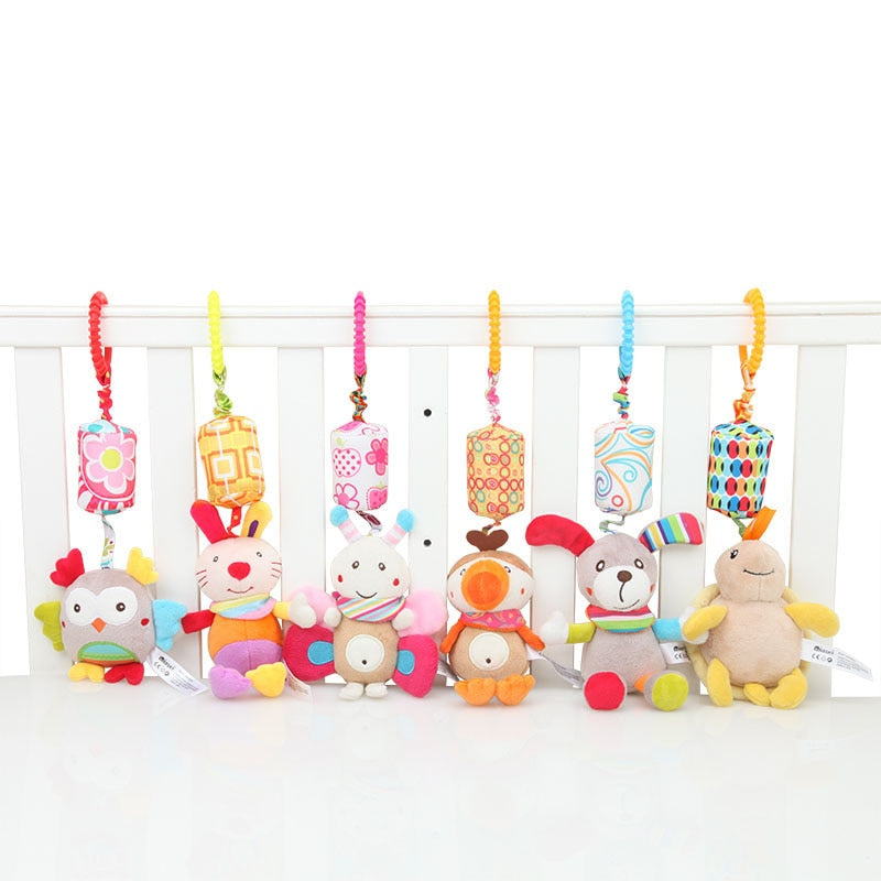 Rassel-Spielzeug für Baby-niedliches Welpen-Bienen-Kinderwagen-Spielzeug-Rassel-Mobile für Babywagen 0-12 Monate Säuglingsbett-hängendes Geschenk