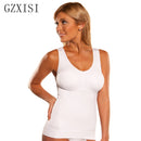 GZXISI Frauen Wireless Cami Tank Top Slim Body Shaper BH Weste Camisole Abnehmbare Pads Abnehmen Shapewear Taille Trainer Korsett
