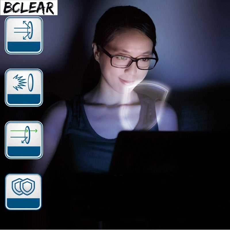 BCLEAR Anti-blue UV400 Photochromic Progressive Lenses Anti-Reflective Computer Lens Chameleon Gray Brown Sun Lenses Far Near