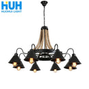 American Chandelier Rural Loft Iron Retro Industrial Wind Restaurant Bar Bekleidungsgeschäft Hot Pot Internet Cafe Boat Chandelier