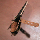 10-18cm Maßgeschneiderte handgemachte manuelle erste Schicht Crazy Horse Rindsleder Obstmesserscheide, Scheide Kochmesser Hülle