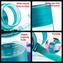 UZSPACE Sportwasserflasche Kids Tour Kunststoff Wasserkocher Tragbar Auslaufsicher Kinder My Favourite Drink Bottle 350ml Tritan BPA Free