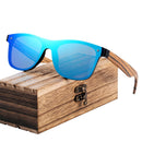 BARCUR Fashion Wooden Sunglasses Men Bamboo Temple Sun Glasses Women Wood Glasses Oculos de sol masculino