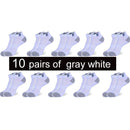 10 Pairs New Spring Summer Cotton Socks Boat Mesh Breathable Men&