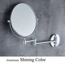8" Round Magnifying Mirror Double Side 3x to 1x  Bathroom Make Up Mirror Wall Mount 3D71921