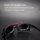 Comaxsun Professionelle polarisierte Fahrradbrille Fahrradbrille Outdoor Sports Fahrrad Sonnenbrille UV 400 mit 5 Linsen TR90 2 Style