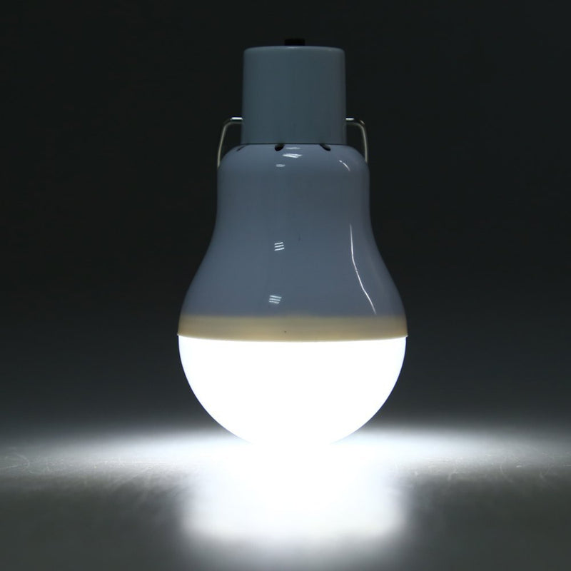 Solarbetriebene Lampe Tragbare LED-Birnen-Lichter Solarenergie-Panel LED-Beleuchtung für Camp-Zelt-Nachtfischen-Notlicht-Blitz