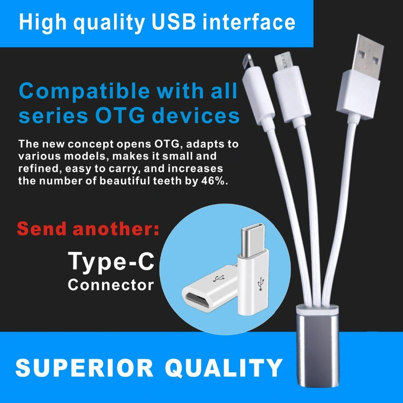 Portable Smart Cold Blue light LED Tooth Whitener Device Oral Whitening Kit 4 USB Ports For Android IOS Teeth Bleaching