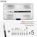 Juego de cuchillos y tablas de cortar profesionales de alta calidad, herramientas manuales para papel, escultura de madera, modelo de borrador, cuchillos afilados